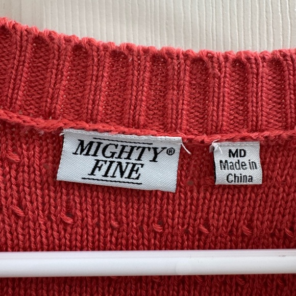 Mighty Fine Open front cropped cardigan
Striped Cardigan with Scarlet Bows, M - Picture 3 of 10